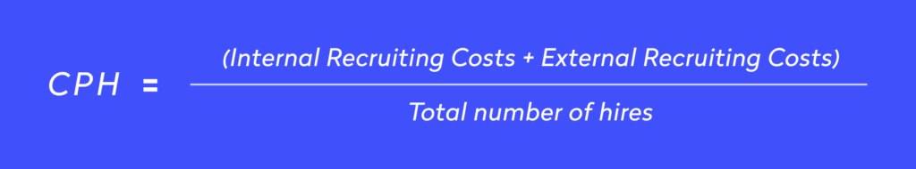 Cost per hire formula