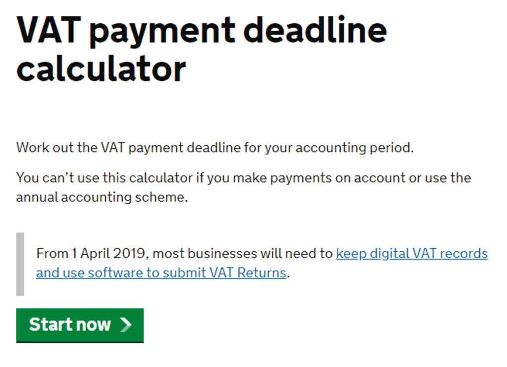 payment deadline calculator