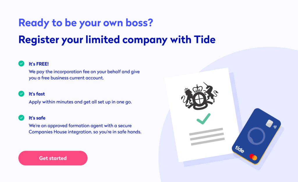 register your company with tide