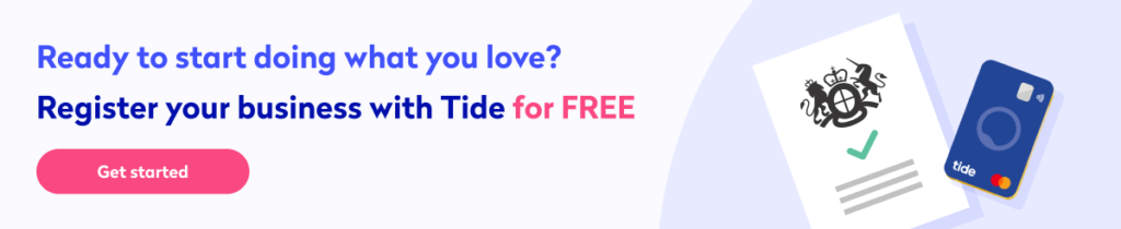 Set up your business with Tide for free