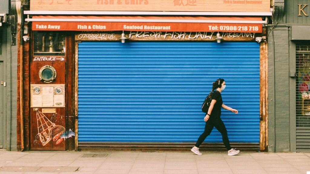Closed fish and chip shop. Photo by Edward Howell at Unsplash.com