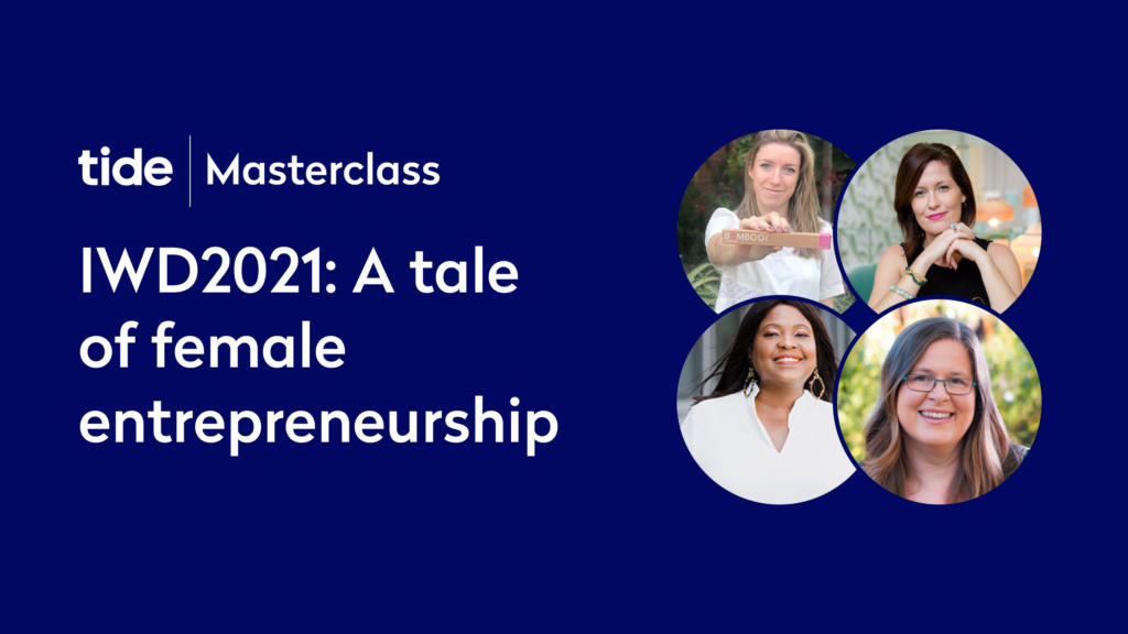 Listen again: IWD2021: A tale of female entrepreneurship (Tide Masterclass)
