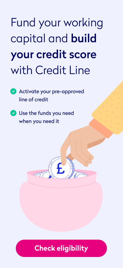 Fund your working capital and build your credit score with Credit Line. Activate your pre-approved line of credit. Use the funds you need when you need it. Check eligibility.